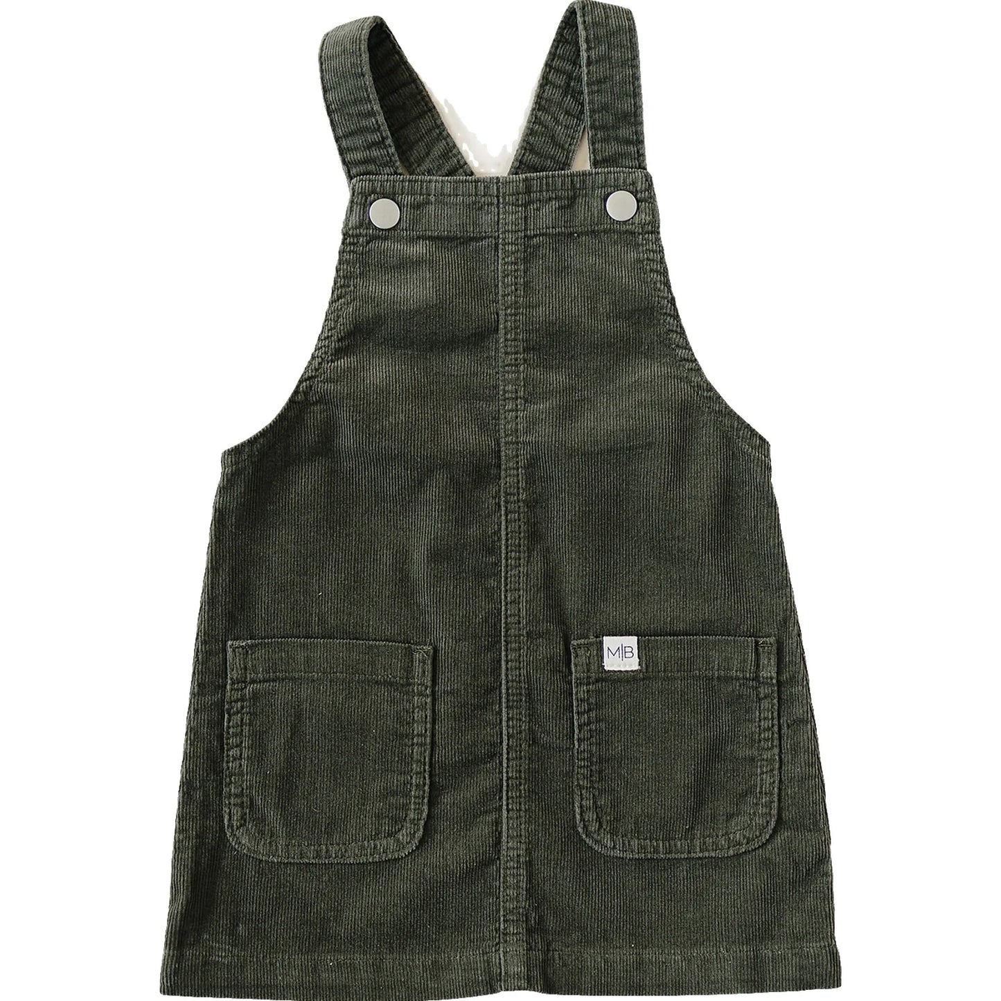 Mebie Baby Green Corduroy Dress