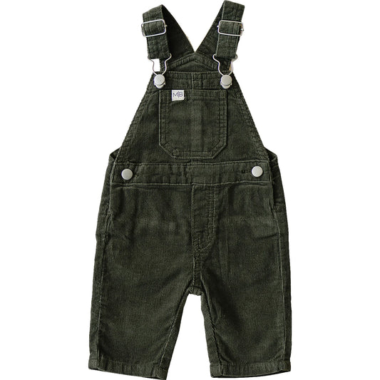 Mebie Baby Green Corduroy Overalls