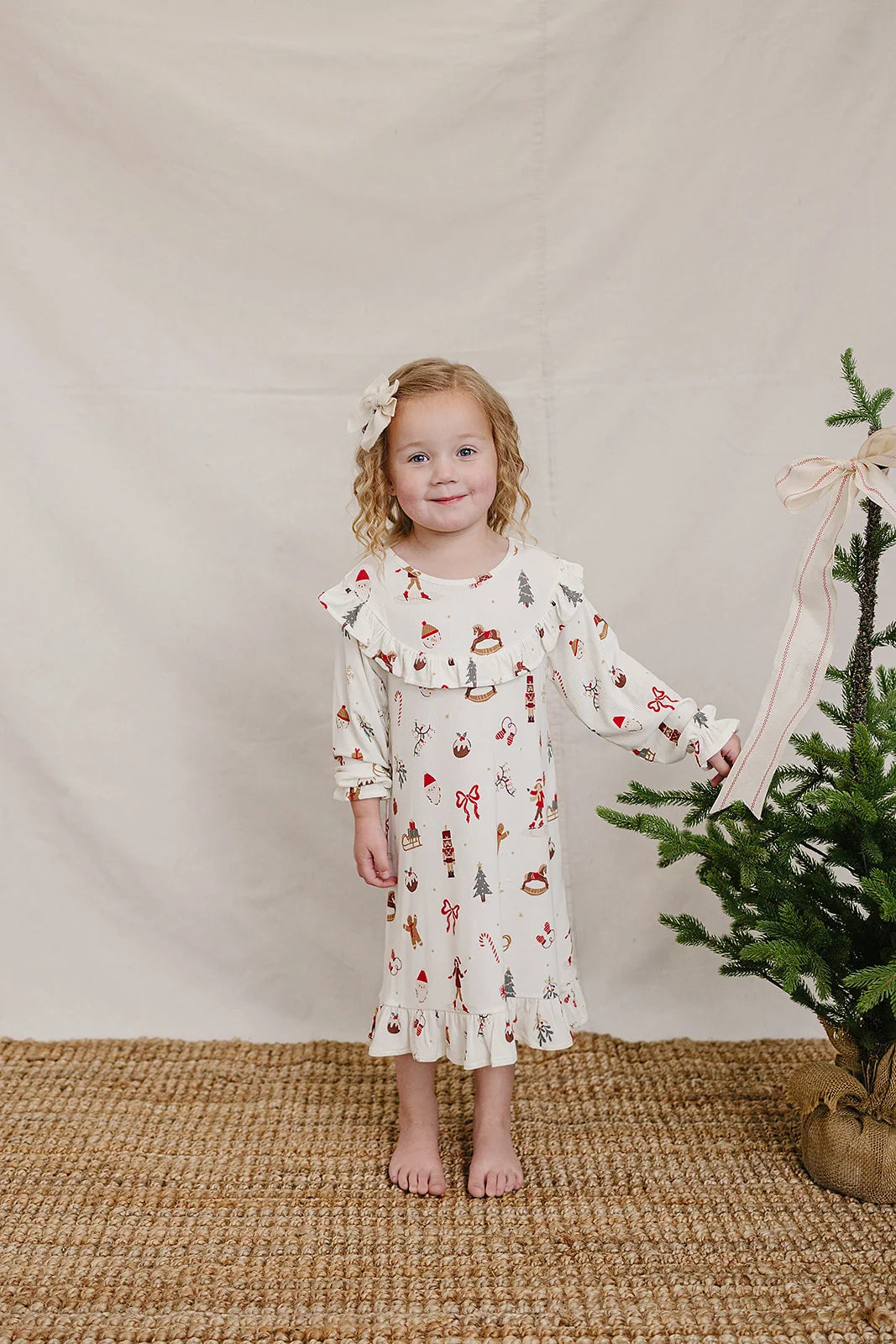 Mebie Baby Bamboo Cozy Gown || Merry + Bright