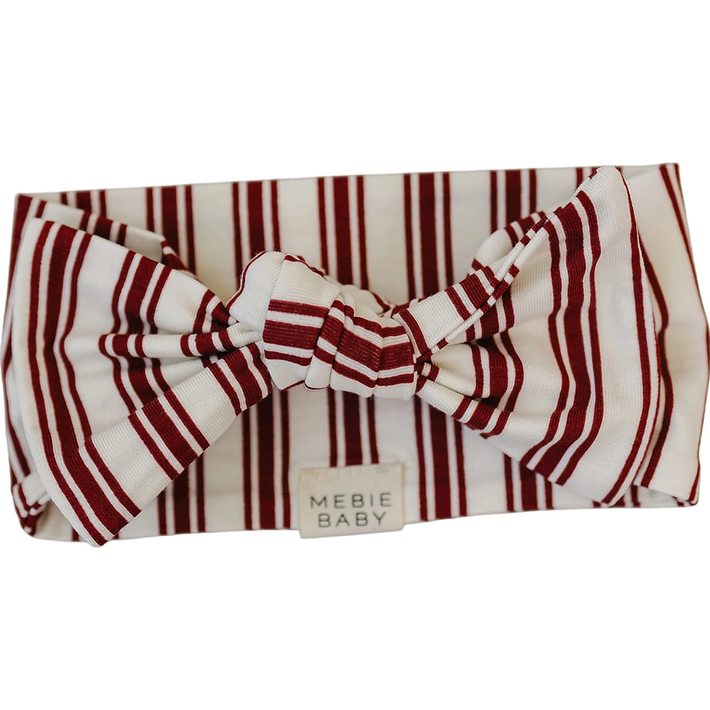 Mebie Baby Bamboo Head Wrap || Red Stripes