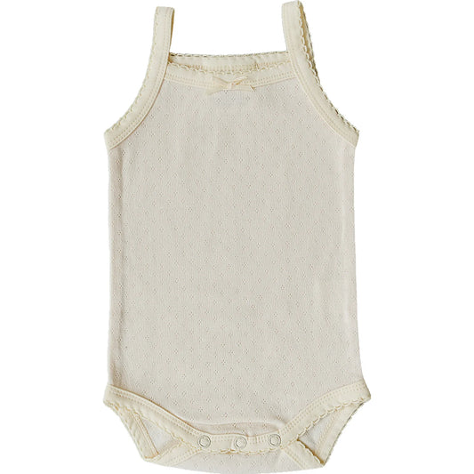 Mebie Baby Pointelle Tank Bodysuit || Yellow