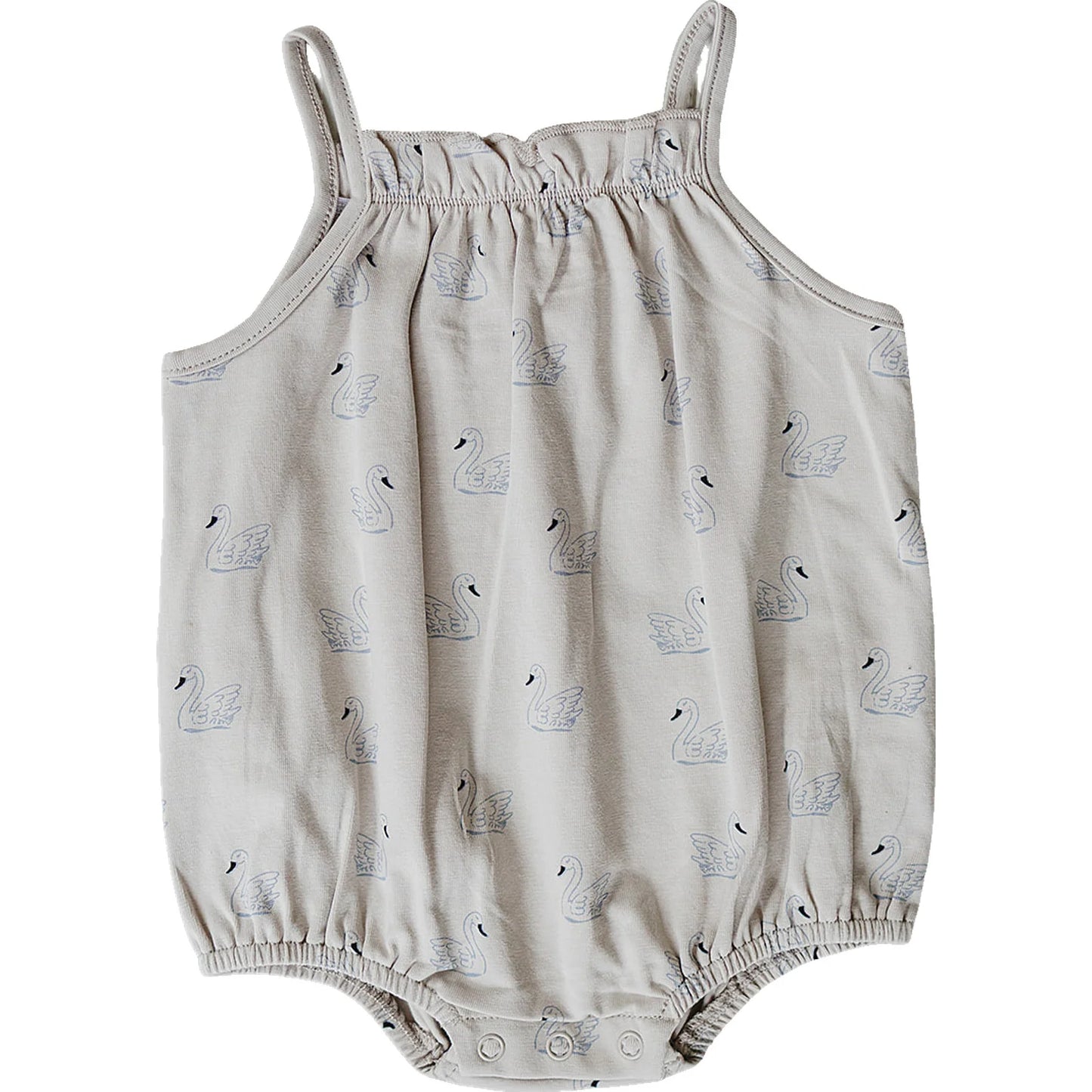 Mebie Baby Tank Bubble Romper || Swan