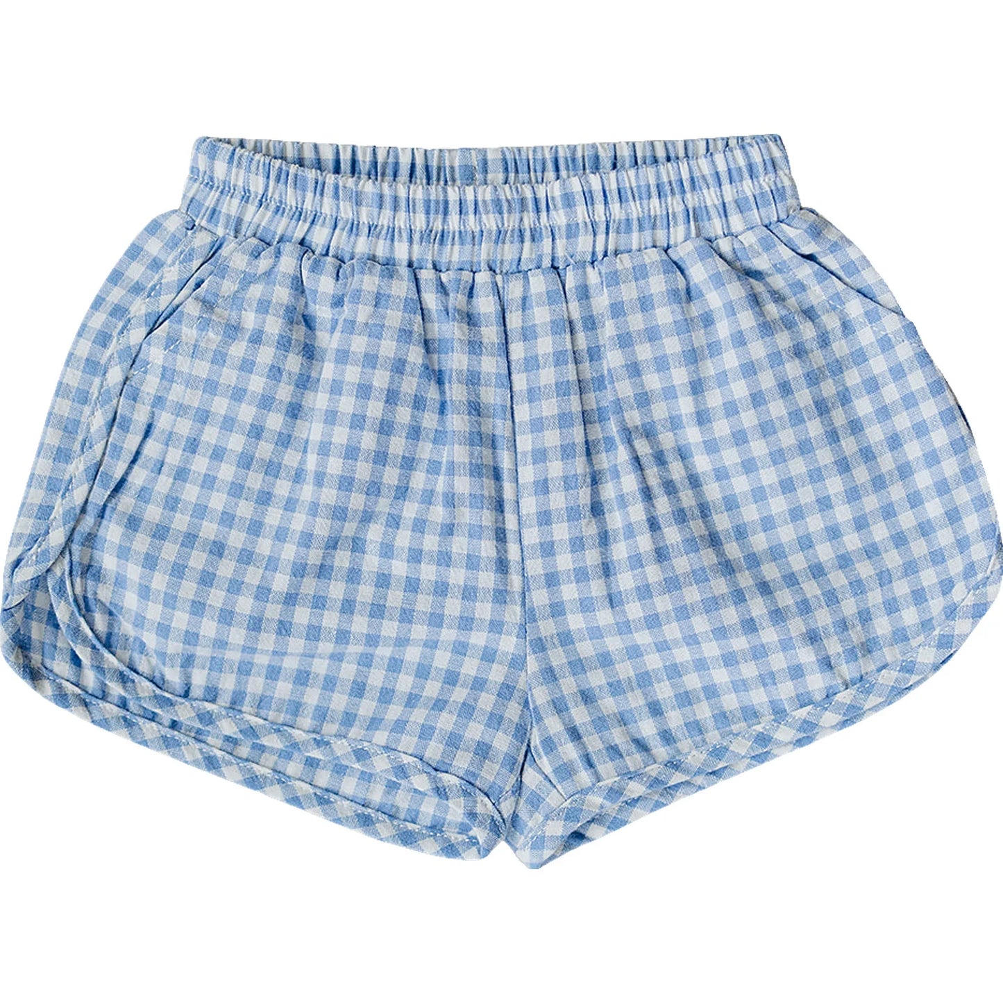 Mebie Baby Gingham Shorts || Blue