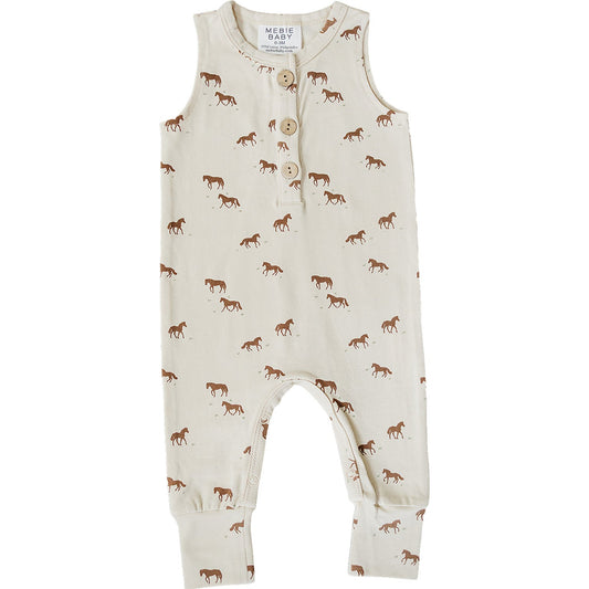Mebie Baby Tank Romper || Horse