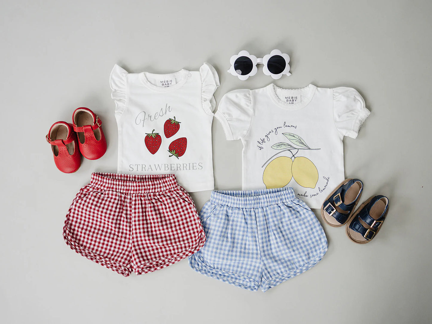 Mebie Baby Strawberry Ruffle Tee