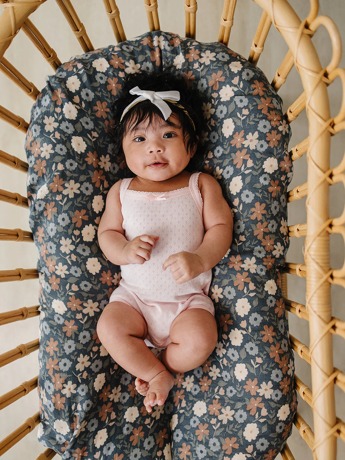 Mebie Baby Pointelle Tank Bodysuit || Pink