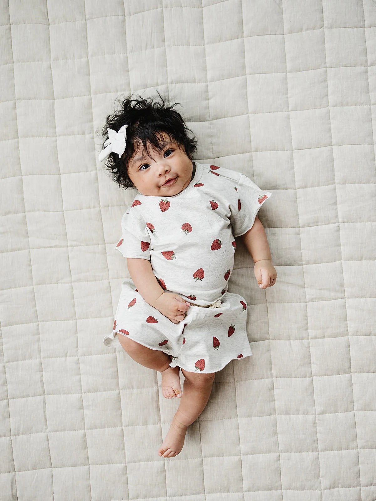 Mebie Baby Strawberry Short Set