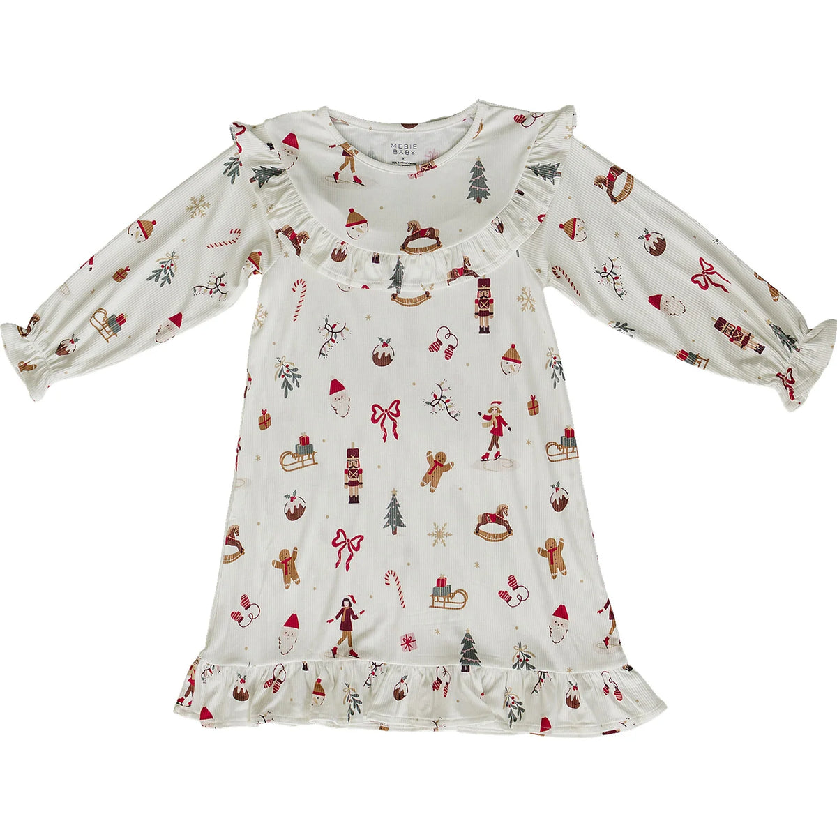 Mebie Baby Bamboo Cozy Gown || Merry + Bright