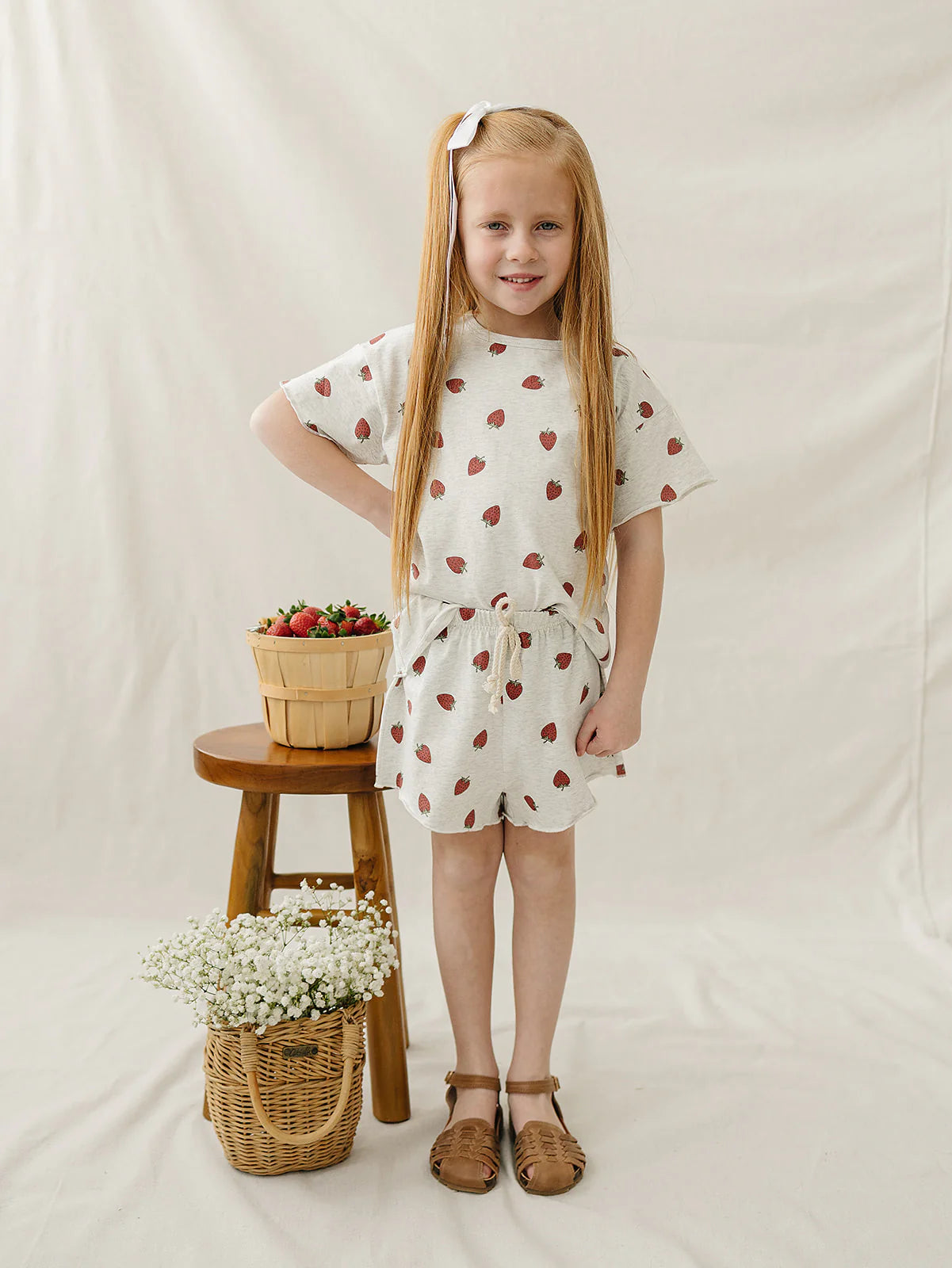 Mebie Baby Strawberry Short Set