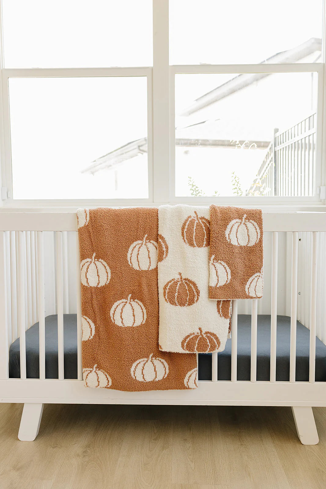 Mebie Baby Plush Adult Blanket || Pumpkin