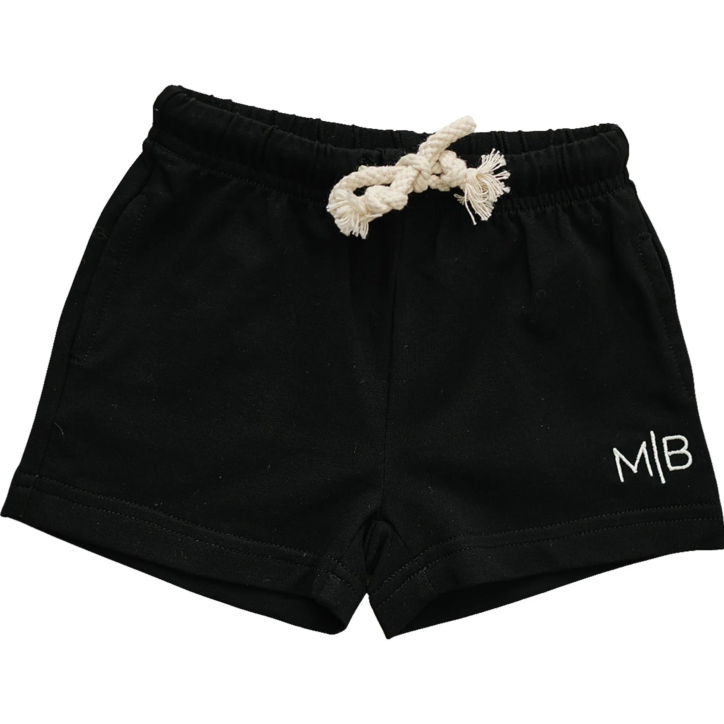 Mebie Baby Pocket Cotton Shorts || Black