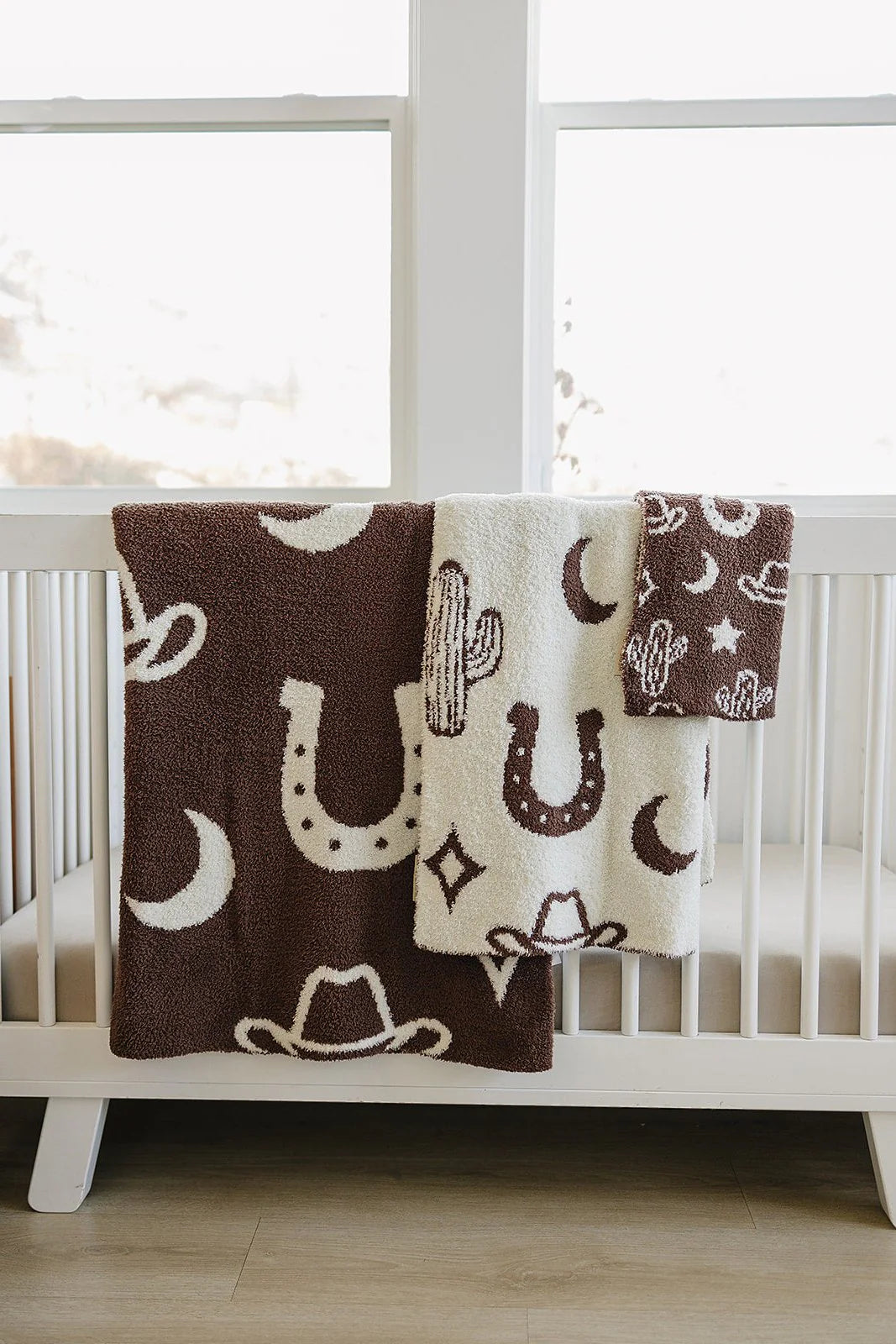 Mebie Baby Western Plush Blanket || Child/Adult Size