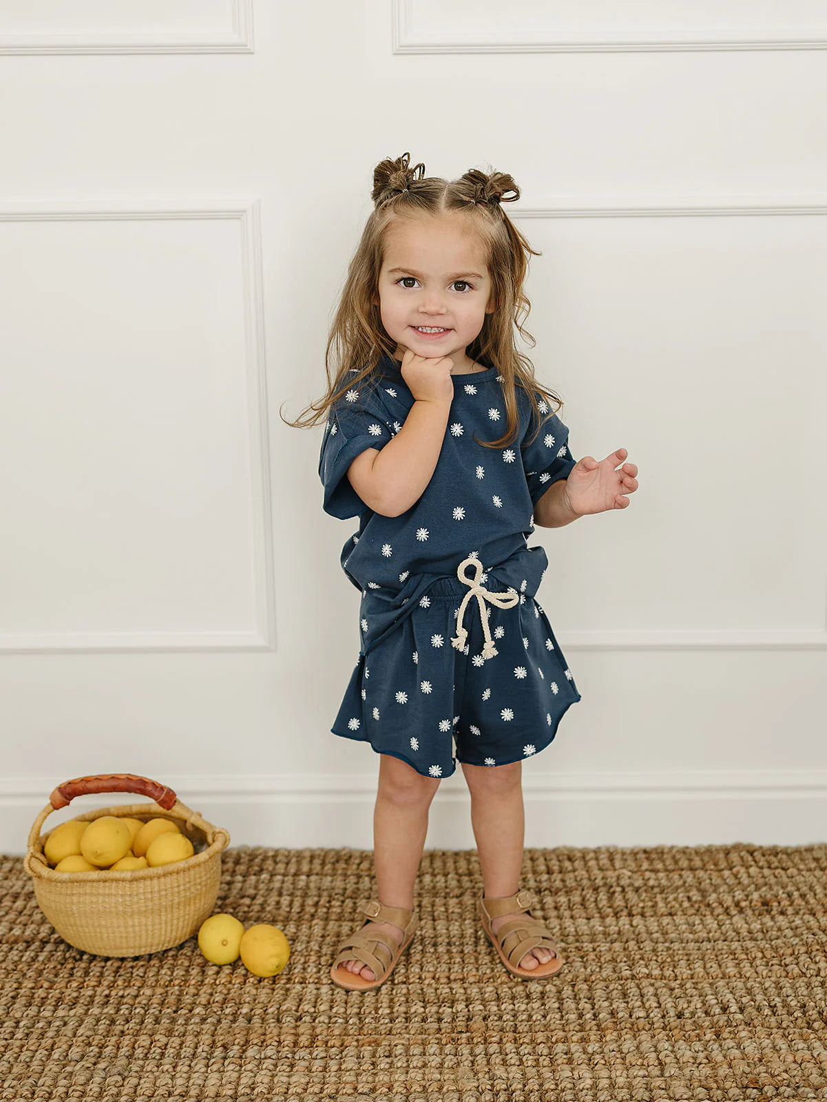 Mebie Baby Daisy Short Set