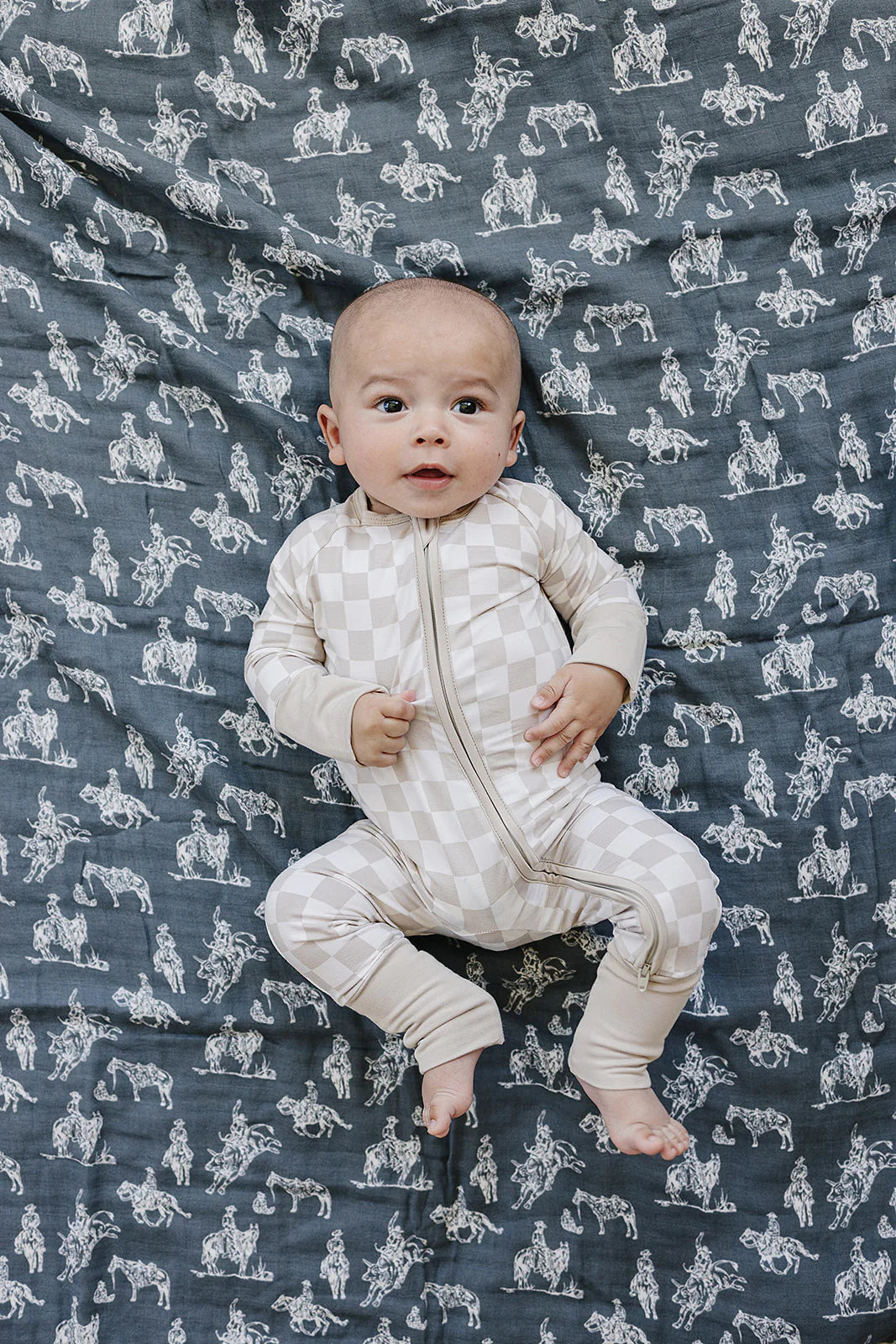 Mebie Baby Western Aztec + Wild West Muslin Quilt
