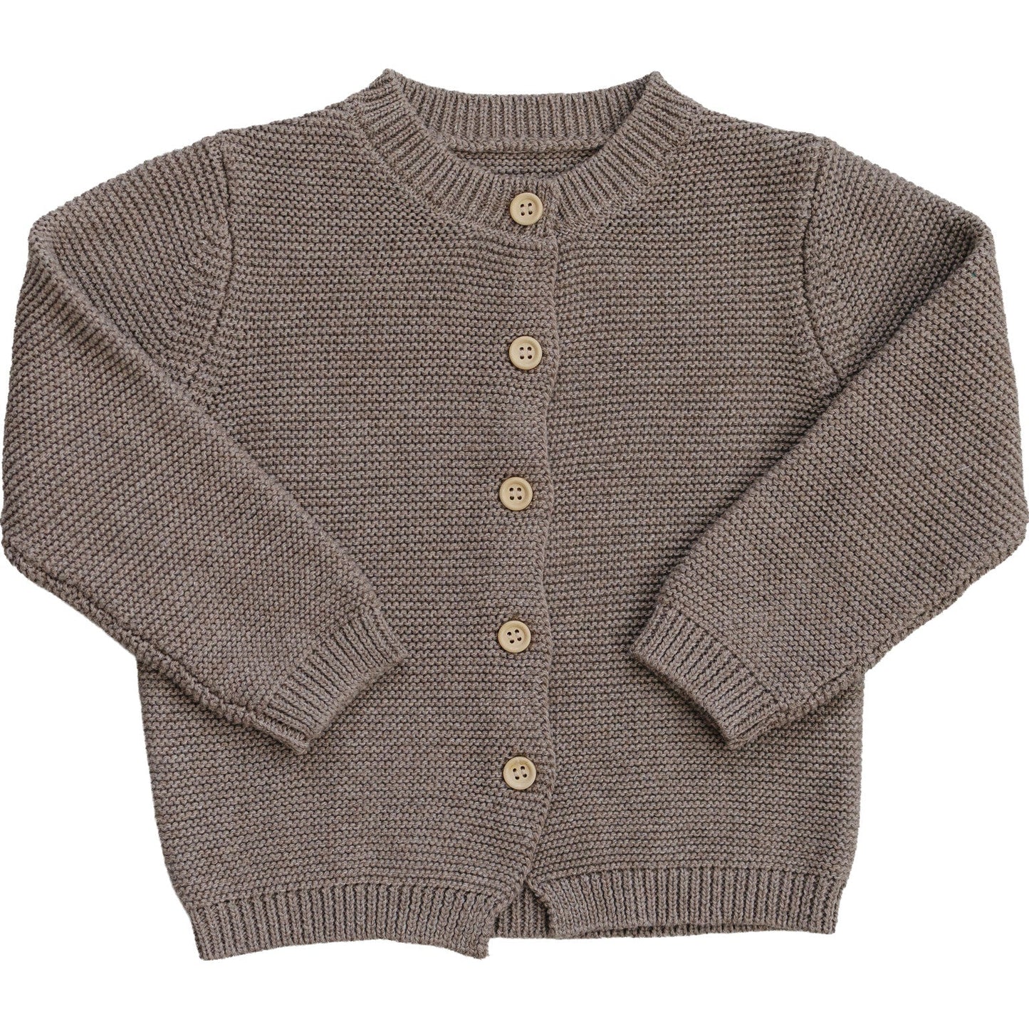 Mebie Baby Brown Knit Button Down Cardigan