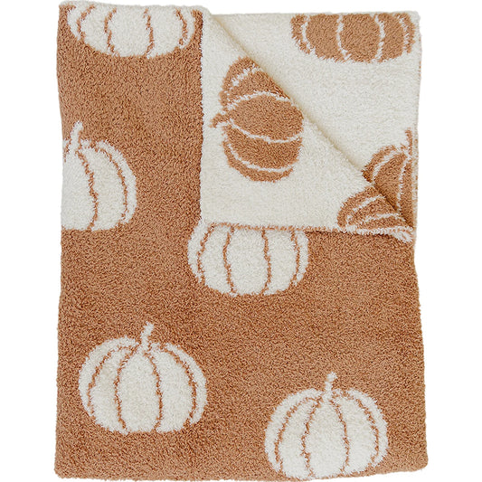 Mebie Baby Plush Adult Blanket || Pumpkin