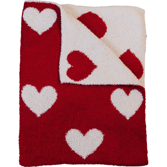Mebie Baby Plush Blanket || Hearts