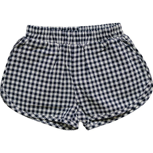 Mebie Baby Navy Gingham Shorts