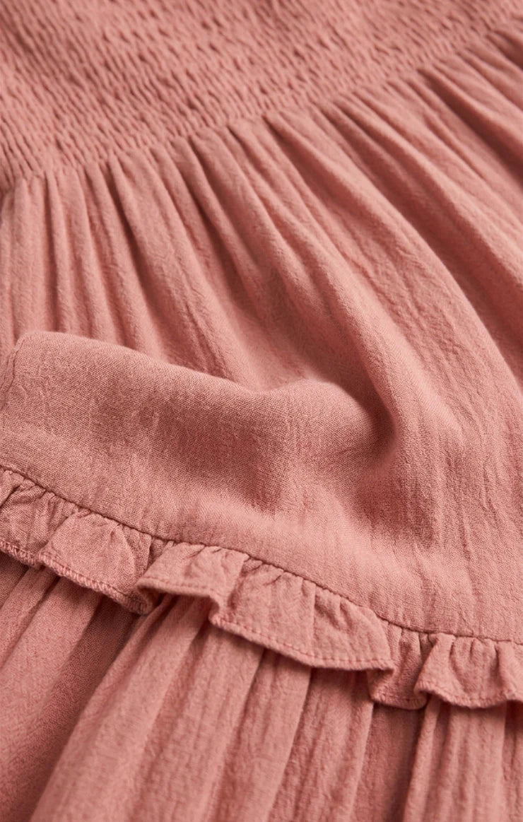 Z SUPPLY Eliora Smocked Maxi Dress