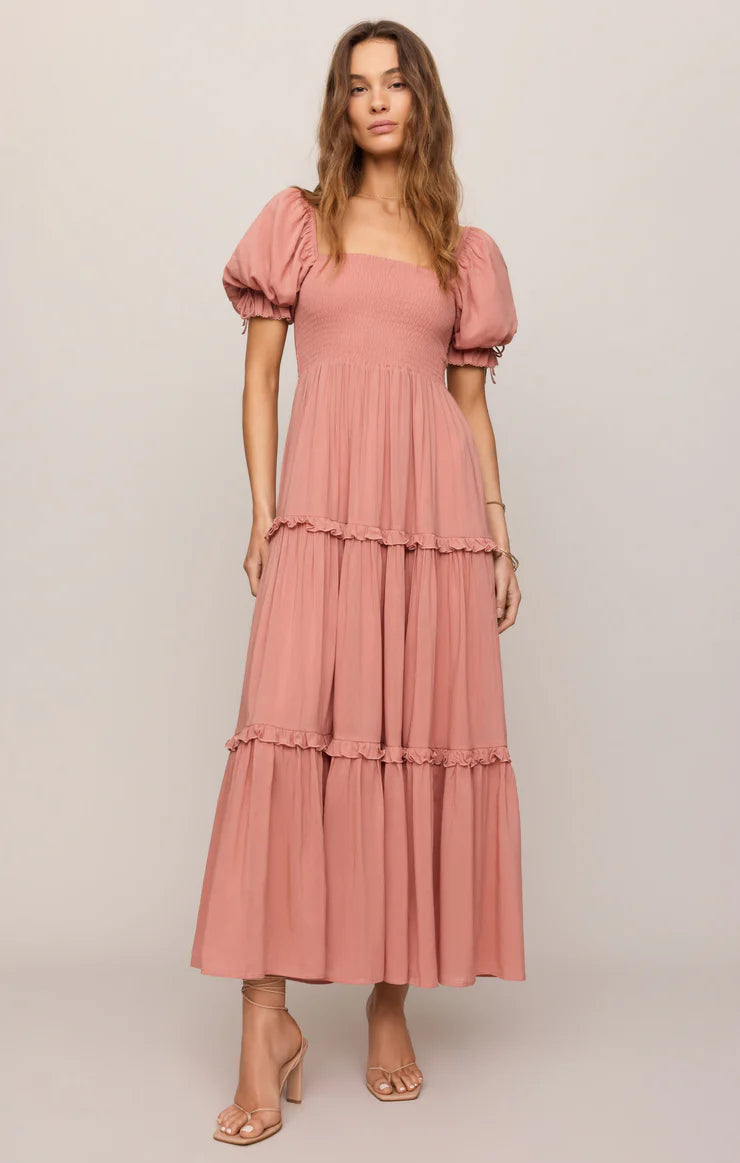 Z SUPPLY Eliora Smocked Maxi Dress