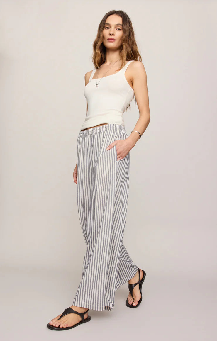 Z SUPPLY Scout Knit Striped Pant || Eclipse