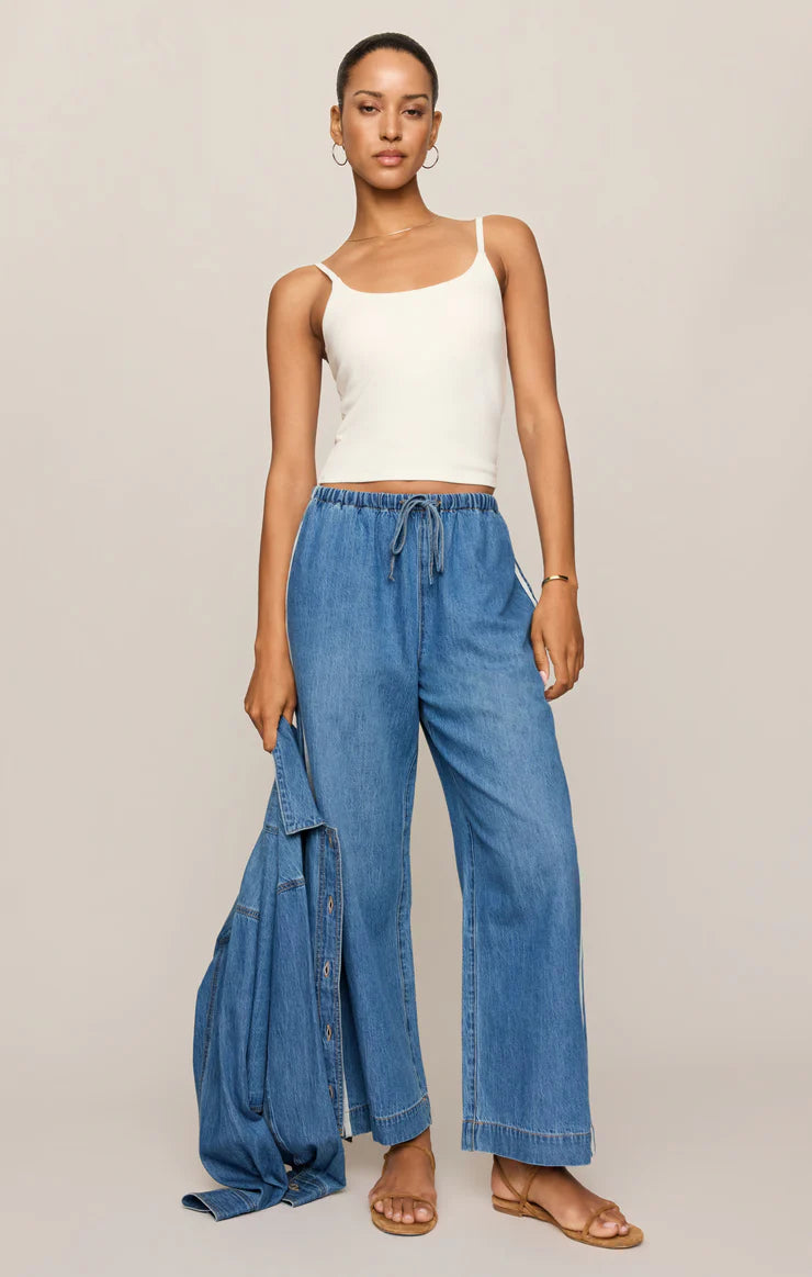 Z SUPPLY The Sidelines Denim Track Pant || Dreamstate
