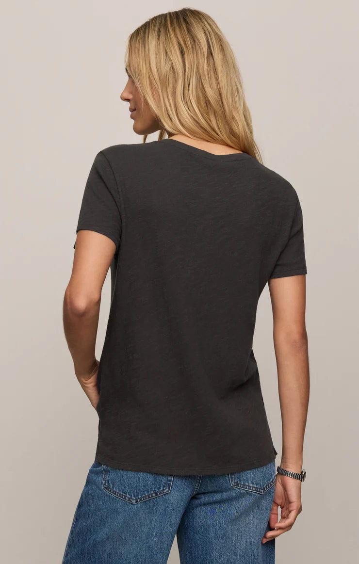 Z Supply Foundation Slub Tee || Black Sand