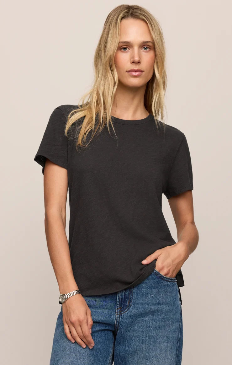 Z Supply Foundation Slub Tee || Black Sand