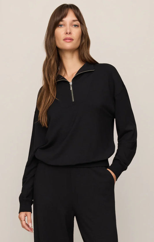 Z SUPPY Gate Check Sweatshirt || Black