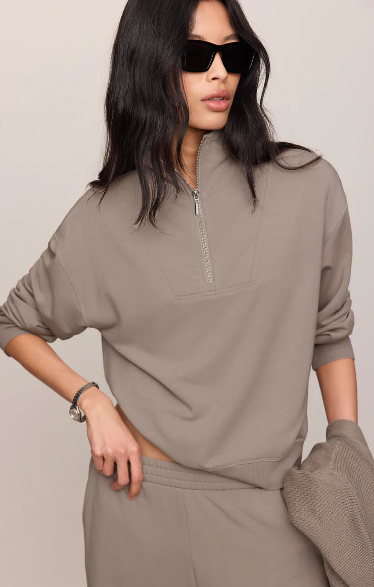 Z SUPPY Gate Check Sweatshirt || Wild Mushroom