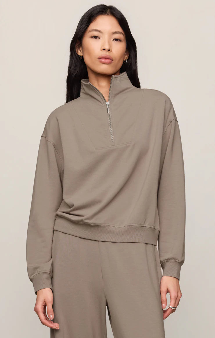 Z SUPPY Gate Check Sweatshirt || Wild Mushroom