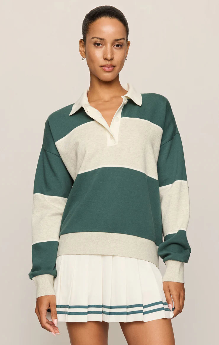 Z SUPPLY Study Break Polo Sweatshirt