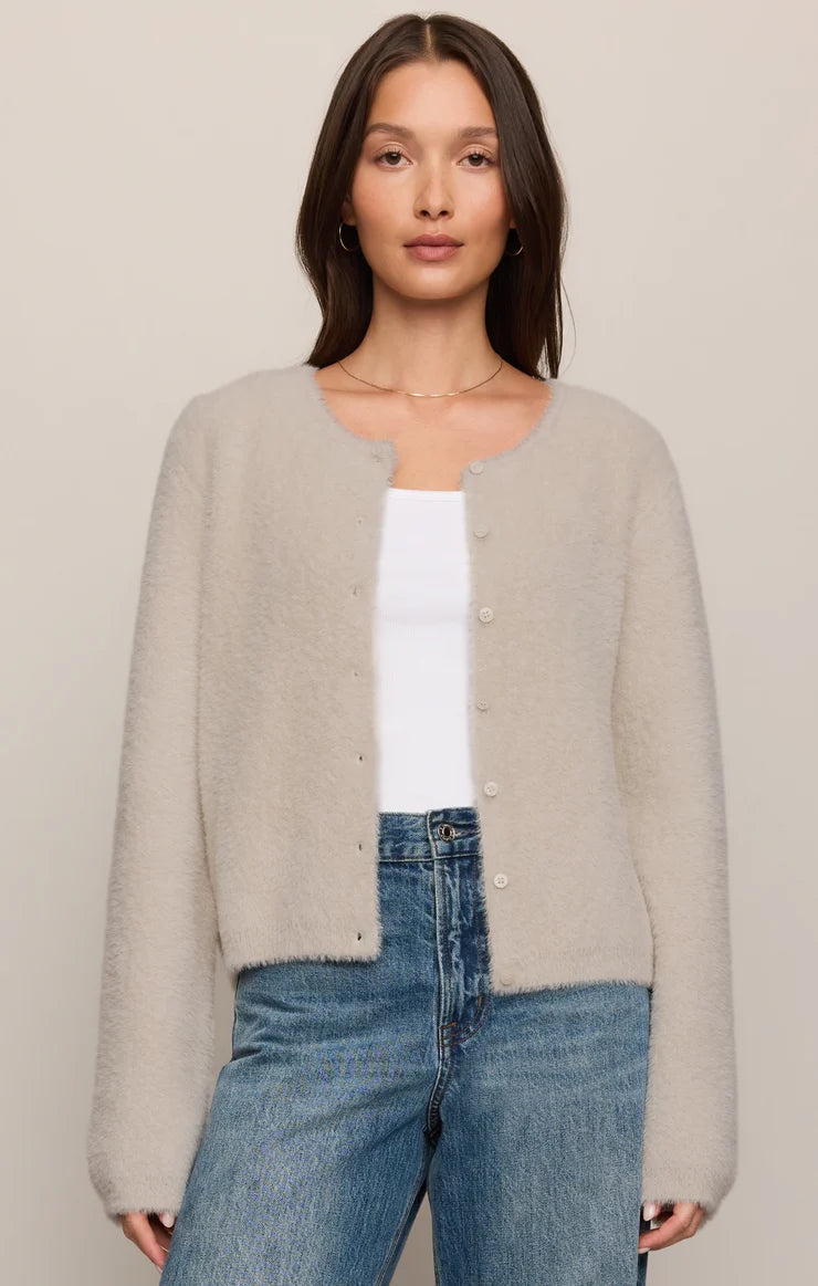 Z Supply Winterglow Cardigan || Frosted Pearl