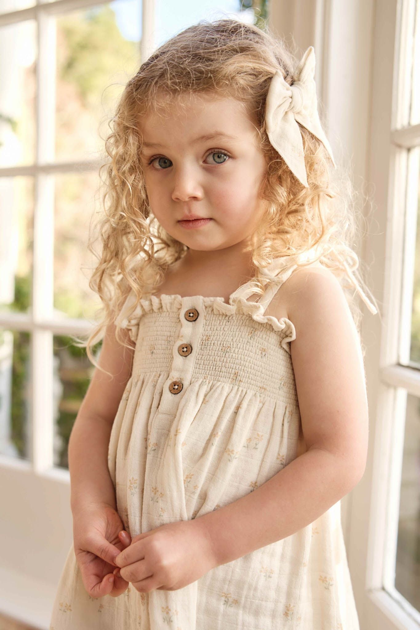 Jamie Kay Organic Cotton Muslin Ellie Top || Pauline Chamomile