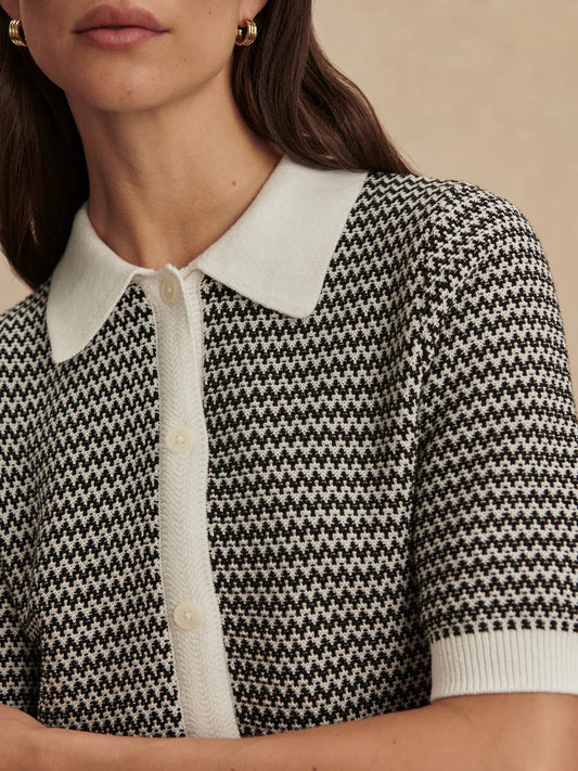 Varley Gaelle Polo Knit Top