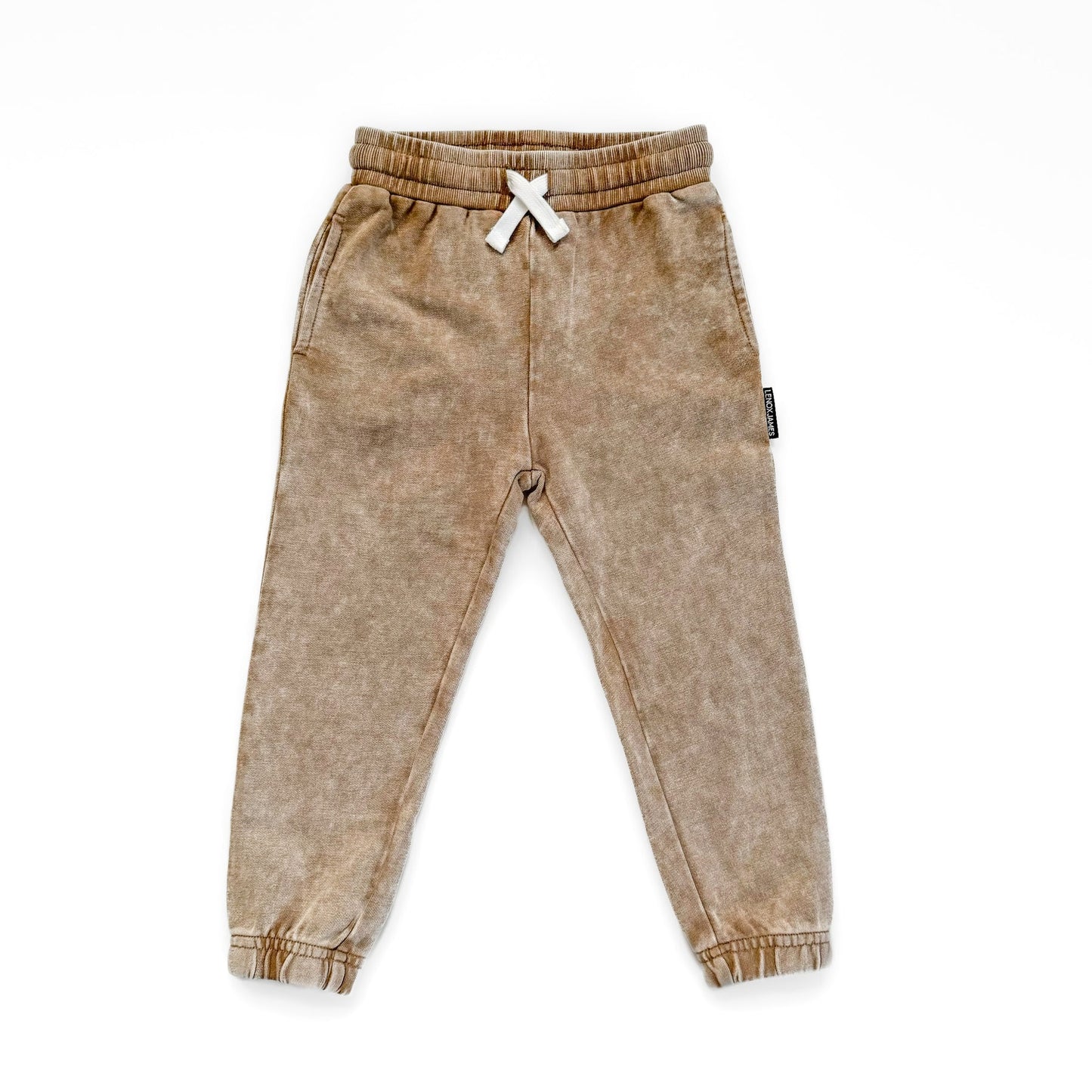 Lenox James Acid Wash Joggers || Tan