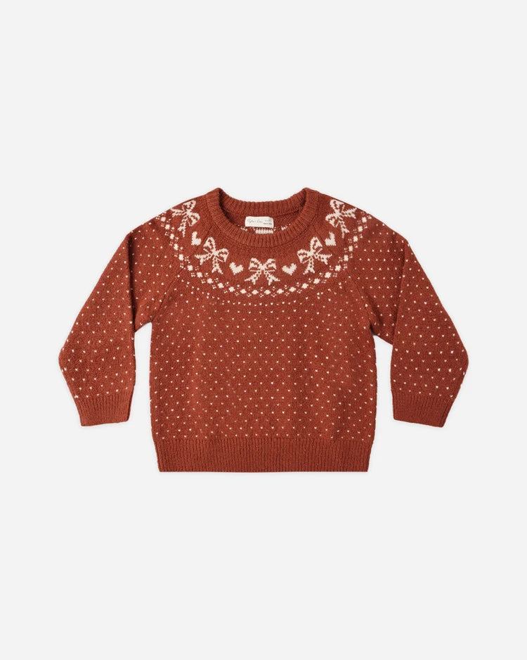 Rylee + Cru Faire Isle Sweater || Ruby