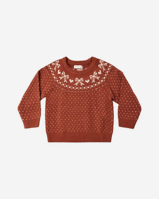 Rylee + Cru Faire Isle Sweater || Ruby