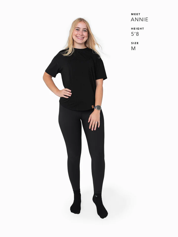 Little Bipsy Women's Athletic Ribbed Leggings || Black