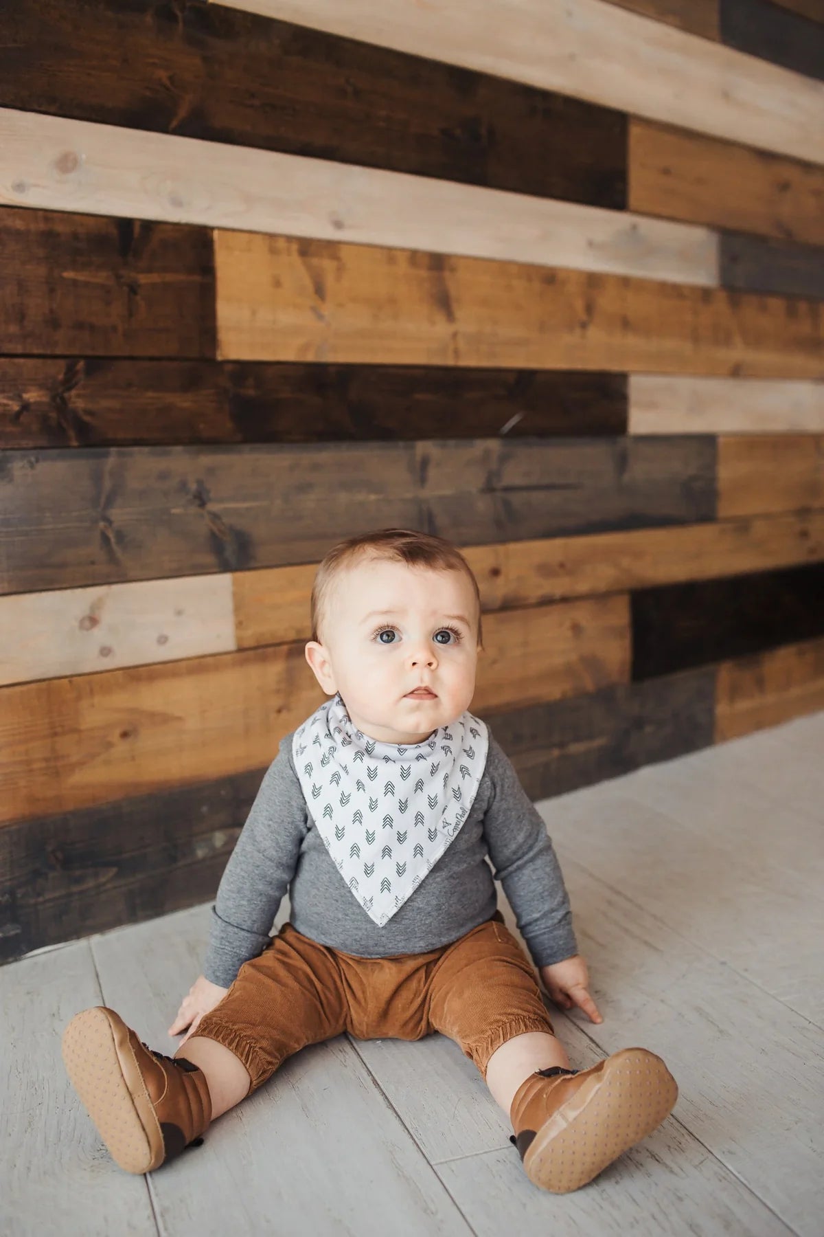 Copper Pearl Baby Bandana Bibs || Alta