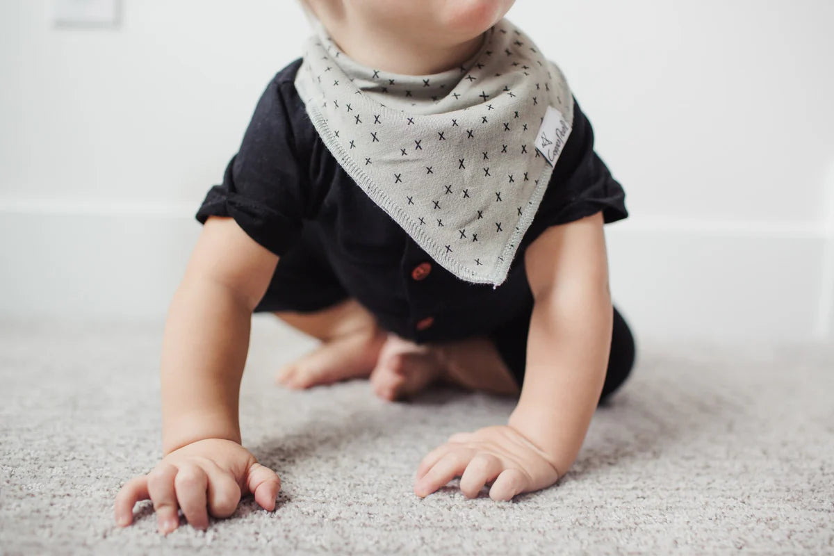 Copper Pearl Baby Bandana Bibs || Alta