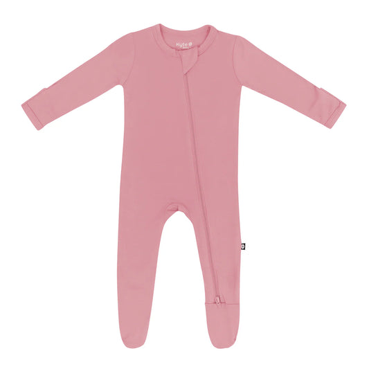 Kyte Baby Zippered Footie || Apple Blossom