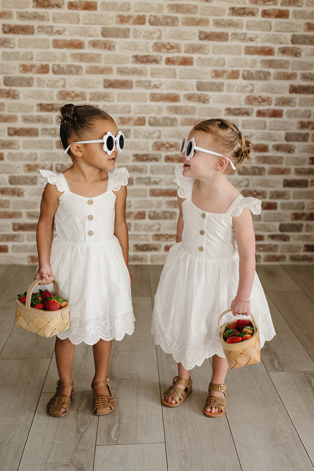 Mebie Baby White Eyelet Dress
