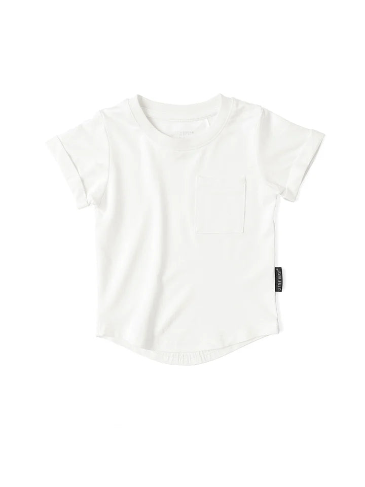 Little Bipsy Bamboo Pocket Tee || Off White