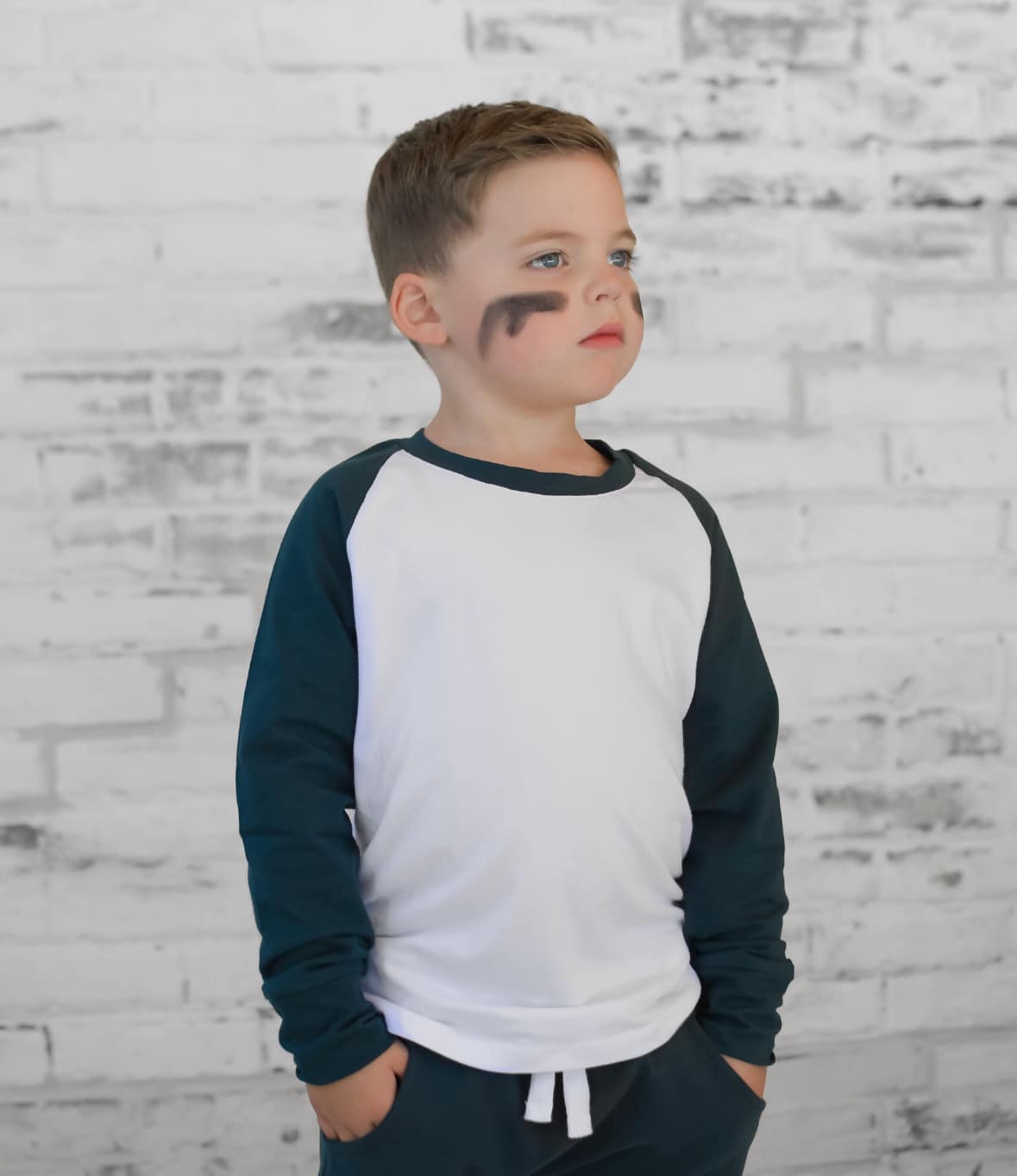 Little Bipsy Imperfect Baseball Tee || Night Fall