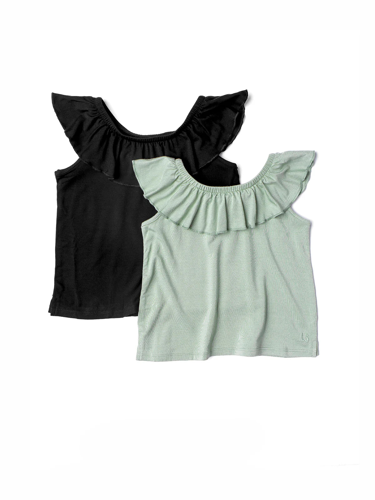 Little Bipsy Ruffle Bamboo Top || Black