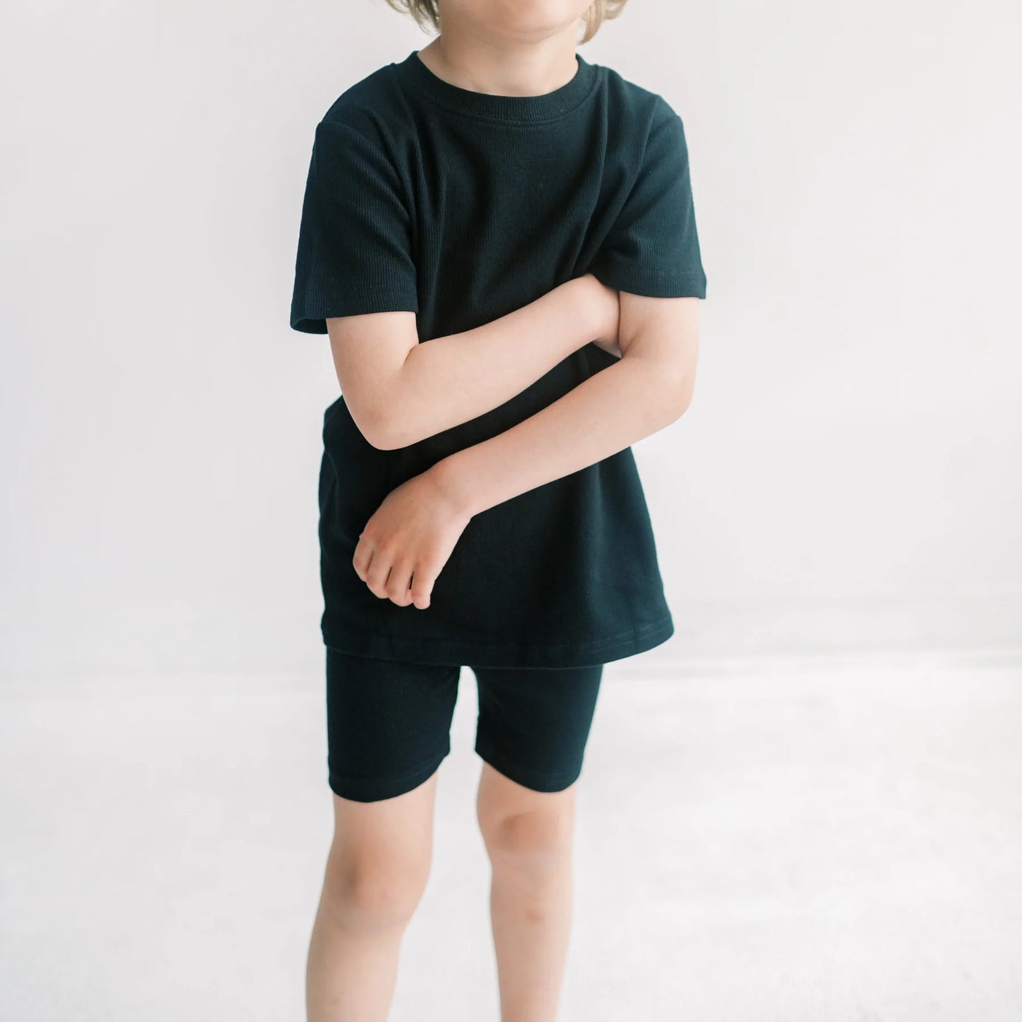 Little Lott Shorts and Tee Set || Black