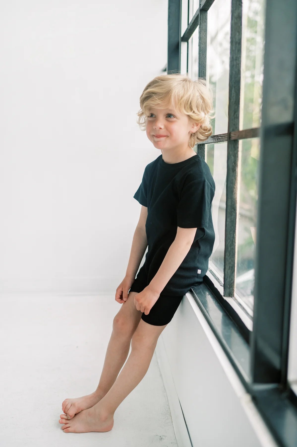 Little Lott Shorts and Tee Set || Black