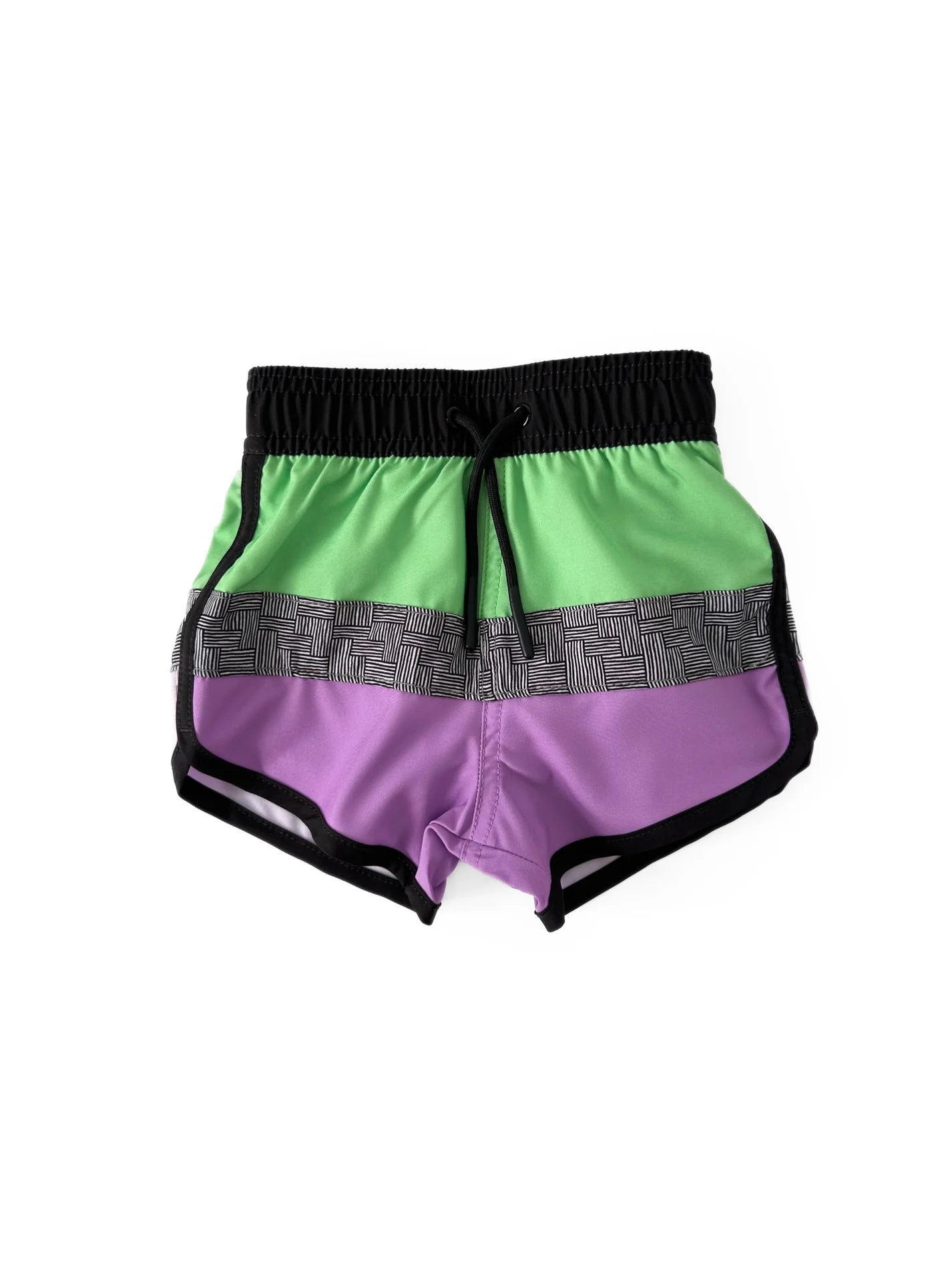 Little Bipsy Block Swim Short || Neon Green