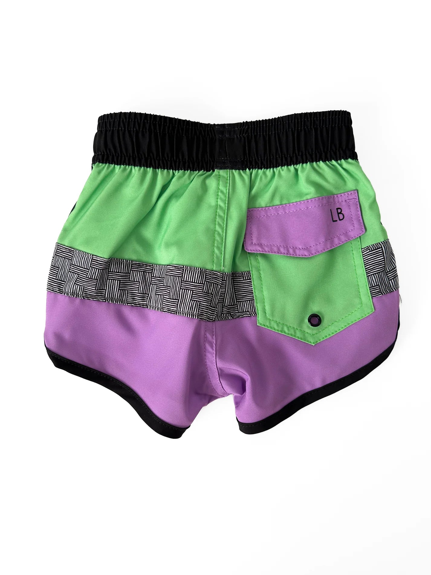 Little Bipsy Block Swim Short || Neon Green